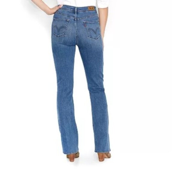 Levi Bootcut 512 Jeans Women's Size 16 Short Perfectly Slimming EUC - Picture 1 of 9
